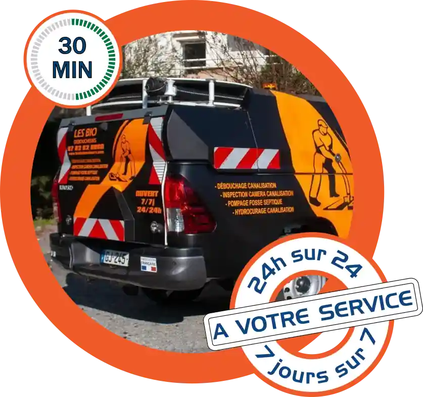 Débouchage de canalisation Camion Hydrocureur -Les Bio-Déboucheurs
